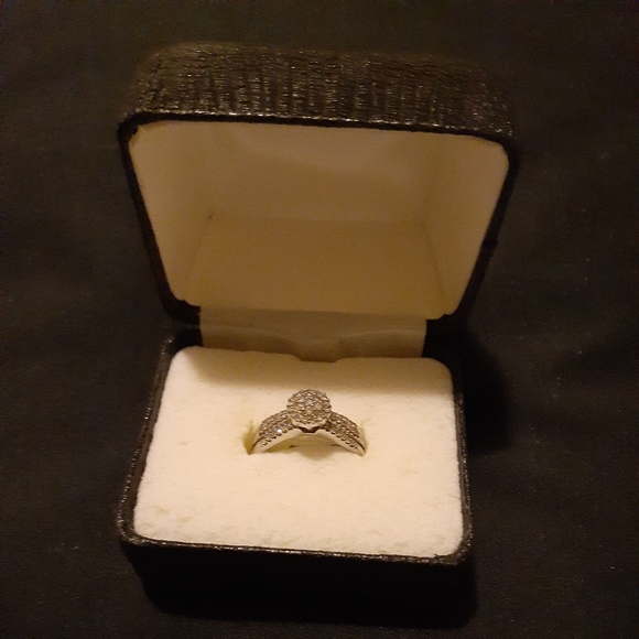 1/3cttw Diamond Silver Paradise Engagement Ring - Picture 2 of 4